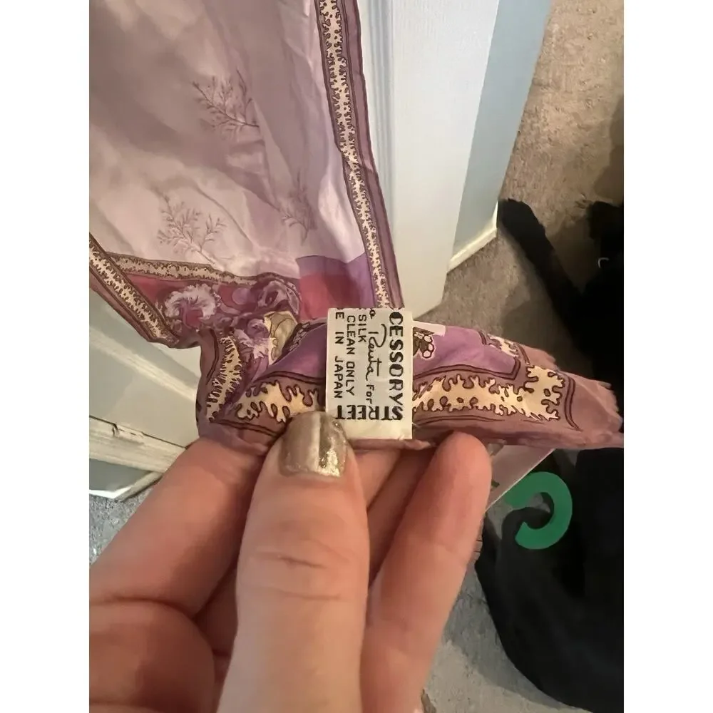 VTG Oscar De La Renta Scarf Silk